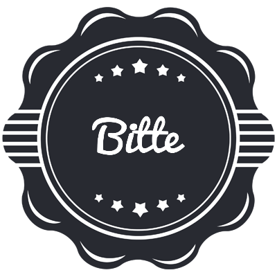 Bitte badge logo