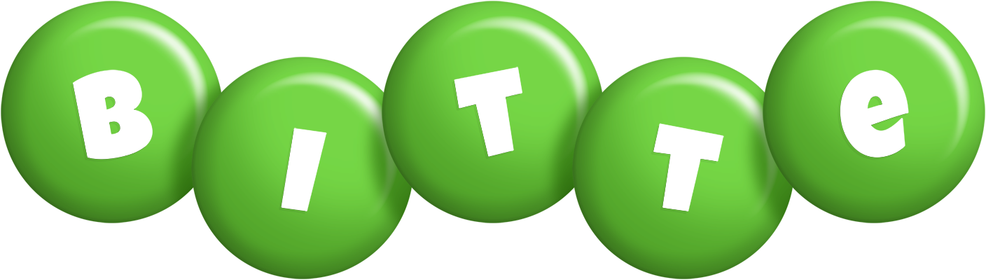 Bitte candy-green logo