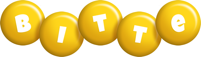 Bitte candy-yellow logo