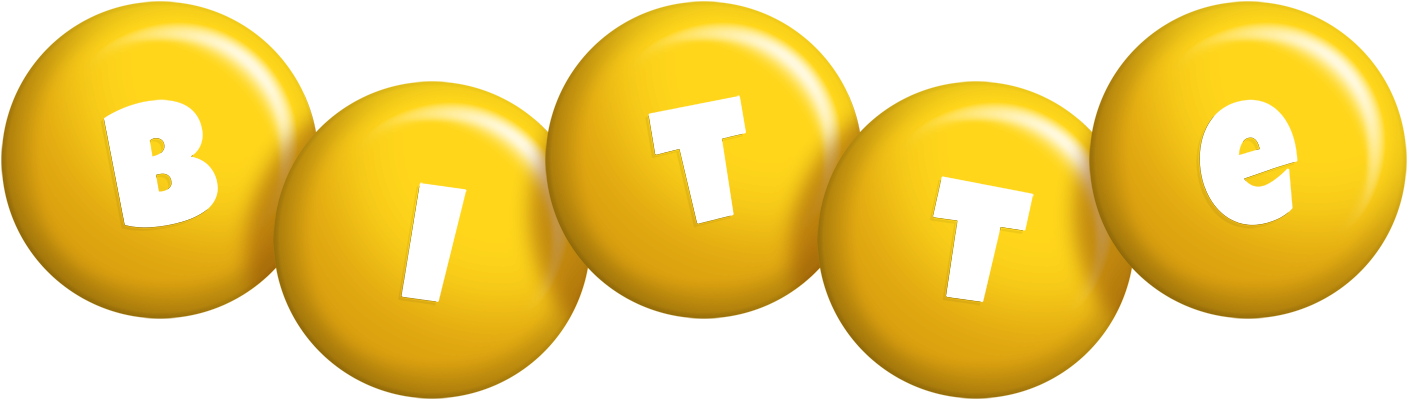 Bitte candy-yellow logo