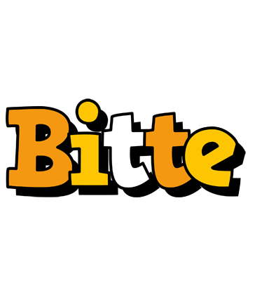 Bitte cartoon logo