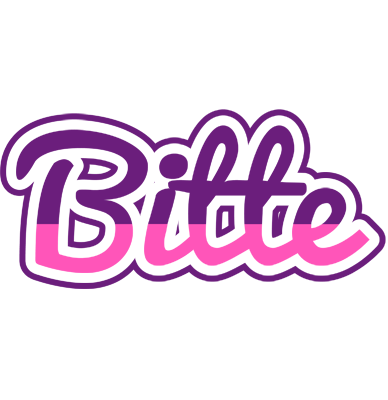 Bitte cheerful logo