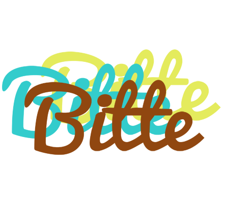 Bitte cupcake logo