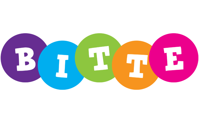 Bitte happy logo