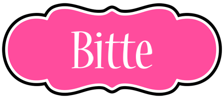 Bitte invitation logo