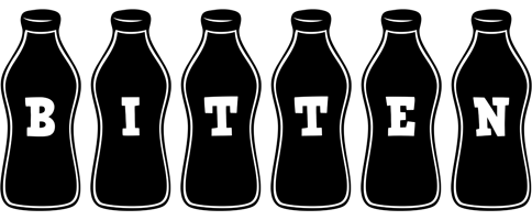 Bitten bottle logo