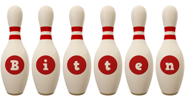 Bitten bowling-pin logo