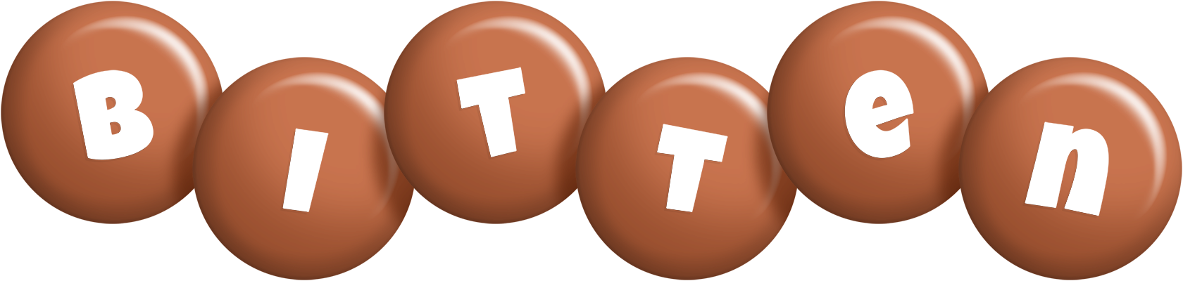 Bitten candy-brown logo