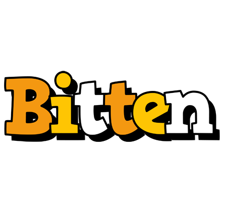 Bitten cartoon logo