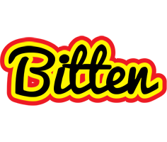 Bitten flaming logo