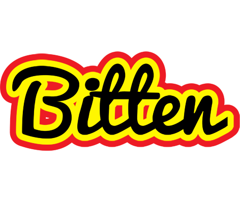 Bitten flaming logo