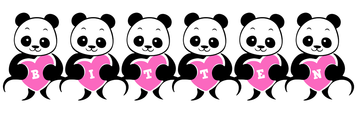 Bitten love-panda logo