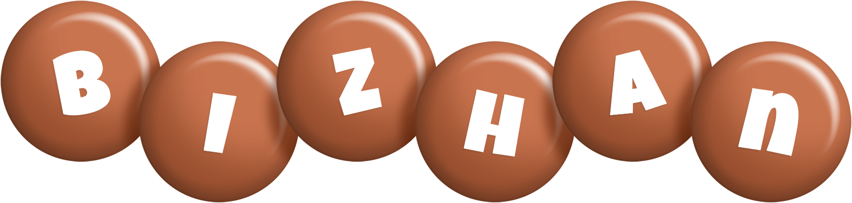 Bizhan candy-brown logo