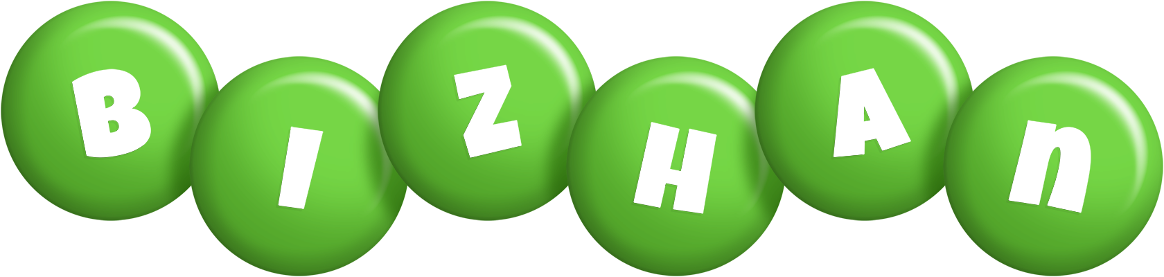 Bizhan candy-green logo