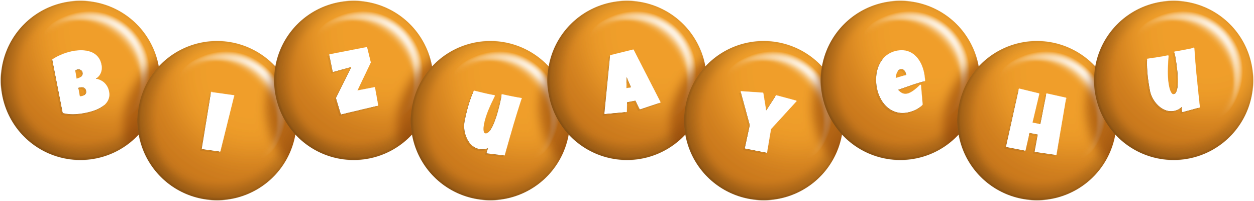 Bizuayehu candy-orange logo