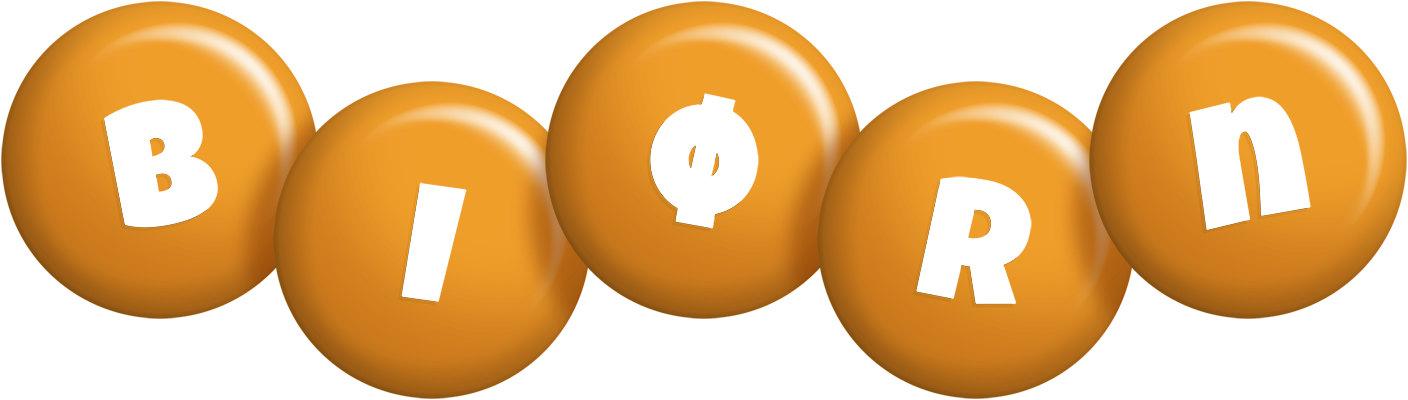 Biørn candy-orange logo