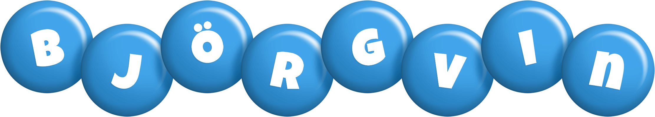 Björgvin candy-blue logo