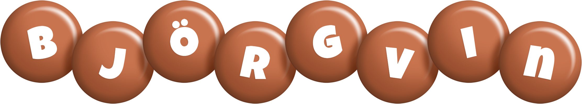 Björgvin candy-brown logo