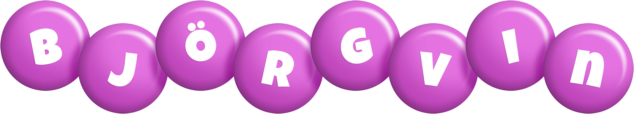 Björgvin candy-purple logo