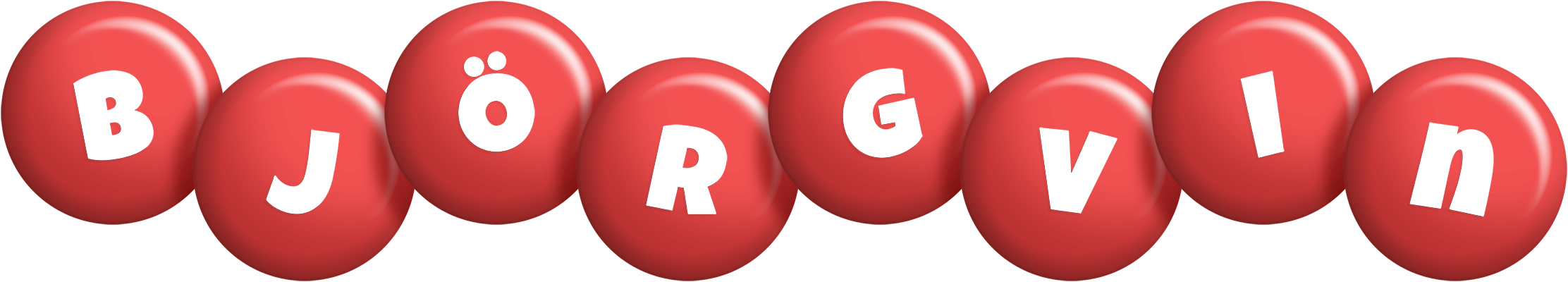 Björgvin candy-red logo