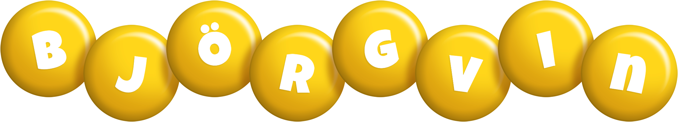 Björgvin candy-yellow logo