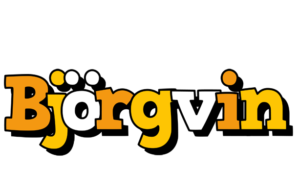 Björgvin cartoon logo