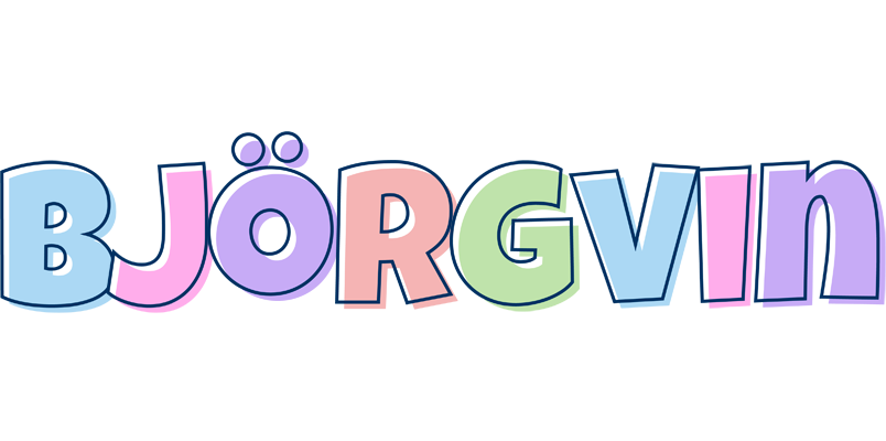 Björgvin pastel logo