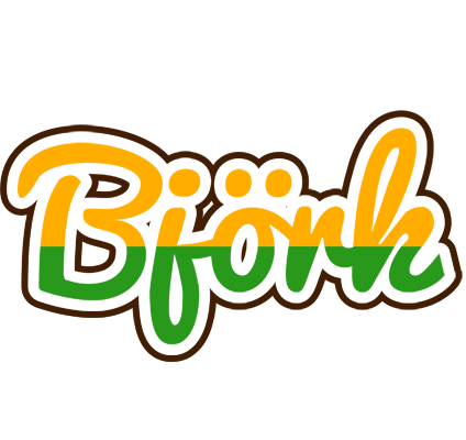 Björk banana logo