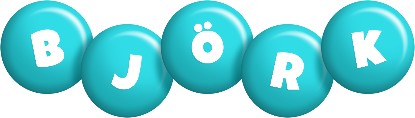 Björk candy-azur logo