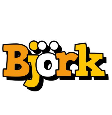Björk cartoon logo