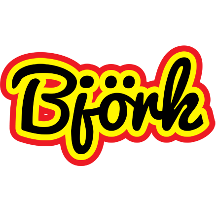Björk flaming logo