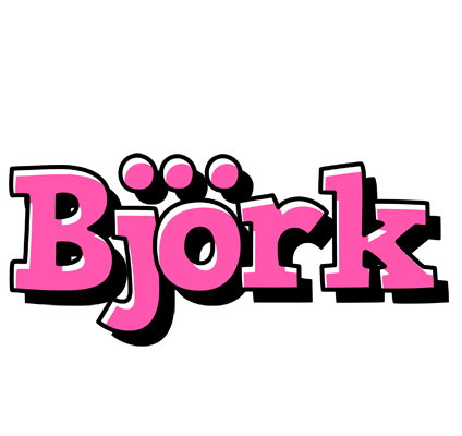 Björk girlish logo