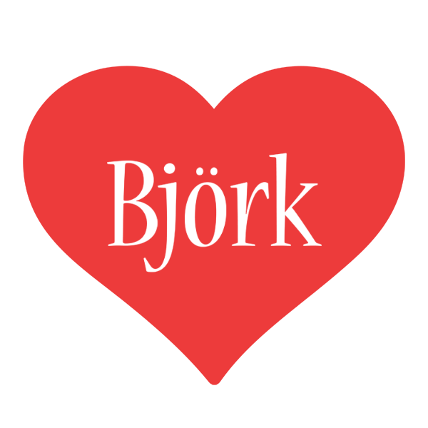 Björk love logo
