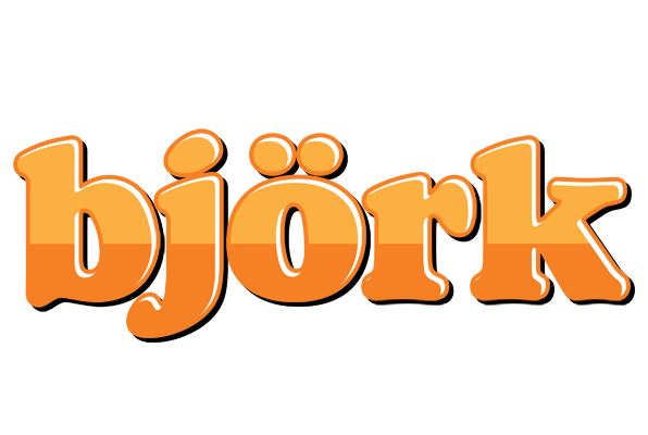 Björk orange logo
