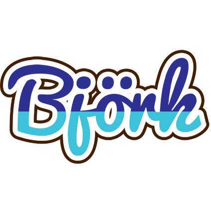 Björk raining logo