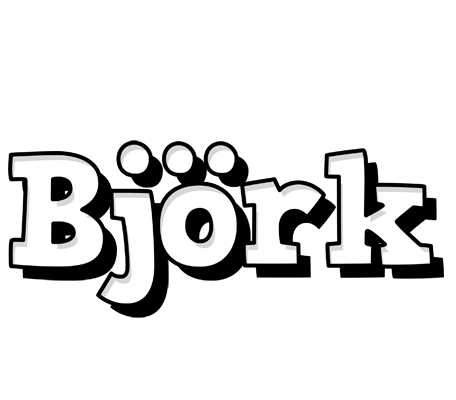 Björk snowing logo