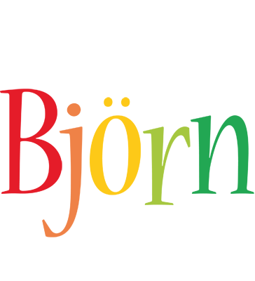 Björn birthday logo