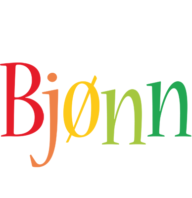 Bjønn birthday logo