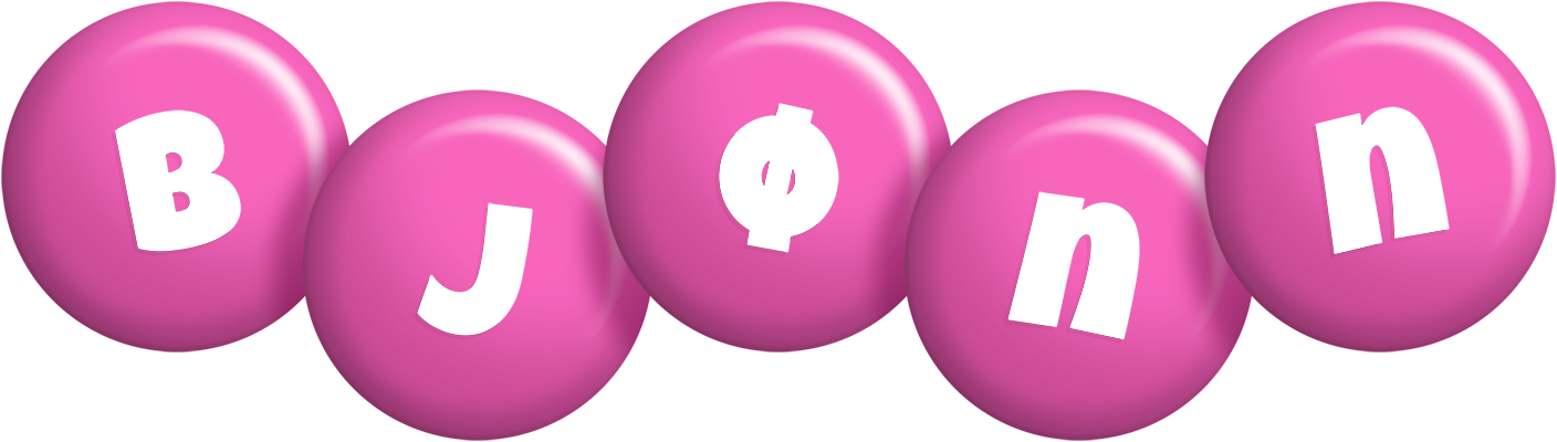 Bjønn candy-pink logo