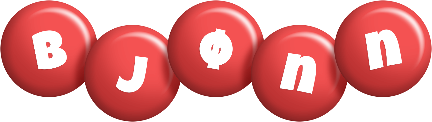 Bjønn candy-red logo