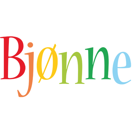 Bjønne birthday logo