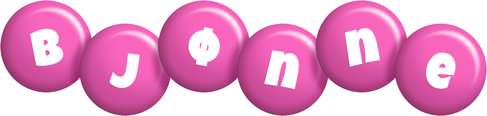Bjønne candy-pink logo
