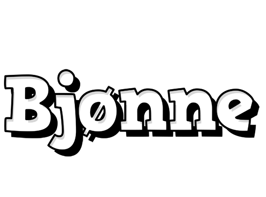 Bjønne snowing logo