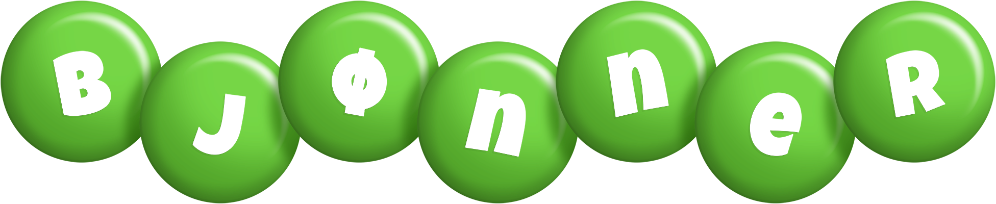 Bjønner candy-green logo