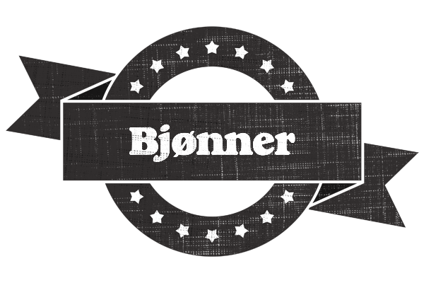 Bjønner grunge logo