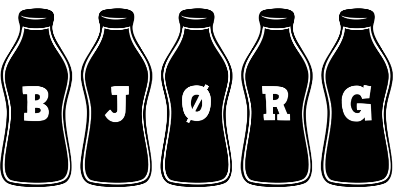 Bjørg bottle logo