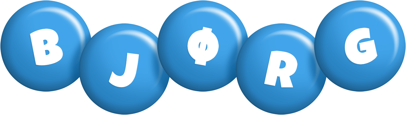 Bjørg candy-blue logo