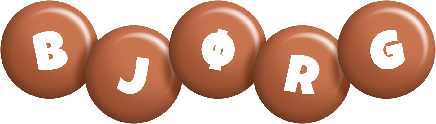 Bjørg candy-brown logo