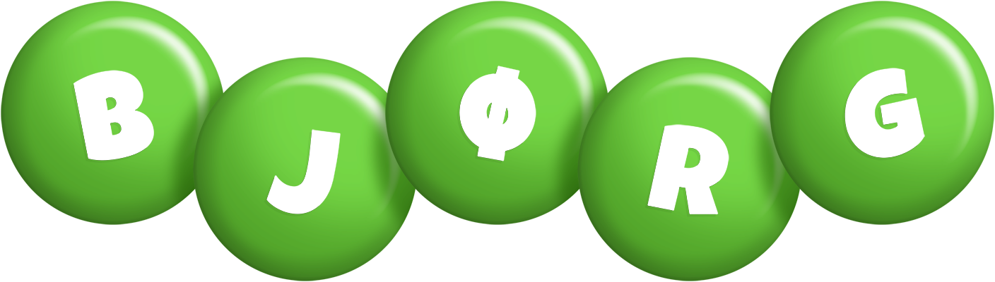 Bjørg candy-green logo