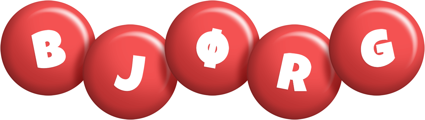 Bjørg candy-red logo